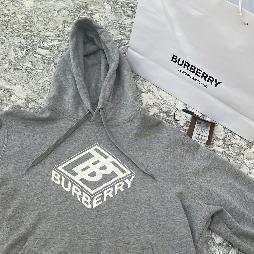 Grey Burberry sweatshirt/hoodie